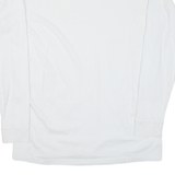 KARL KANI Mens T-Shirt White Long Sleeve Crew Neck M