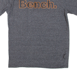 BENCH Mens T-Shirt Grey Crew Neck M