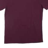 GUESS Slim Fit Womens T-Shirt Maroon Crew Neck M