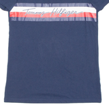 TOMMY HILFIGER Relaxed Fit Womens T-Shirt Blue XXS