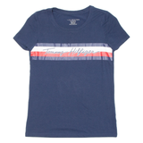TOMMY HILFIGER Relaxed Fit Womens T-Shirt Blue XXS
