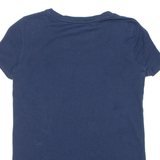 TOMMY HILFIGER Relaxed Fit Womens T-Shirt Blue XXS