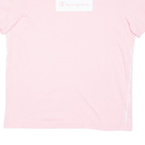 CHAMPION Womens T-Shirt Pink S
