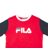 FILA Cropped Womens T-Shirt Red XS