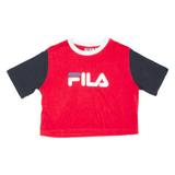 FILA Cropped Womens T-Shirt Red XS