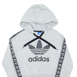 ADIDAS Cropped Womens Grey Hoodie UK 10