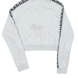 ADIDAS Cropped Womens Grey Hoodie UK 10