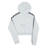 ADIDAS Cropped Womens Grey Hoodie UK 10