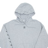ADIDAS Womens Grey Hoodie UK 12