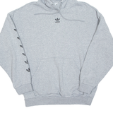 ADIDAS Womens Grey Hoodie UK 12