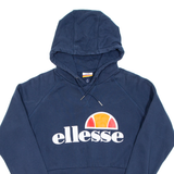 ELLESSE Cropped Womens Blue Hoodie UK 14