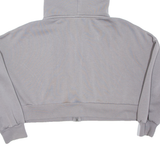 PUMA Cropped Womens Grey Hoodie Full Zip M