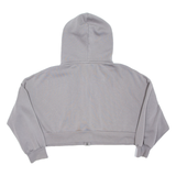 PUMA Cropped Womens Grey Hoodie Full Zip M