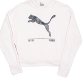 PUMA Cropped Womens Pink Hoodie S