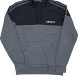 ADIDAS Mens Grey Hoodie S