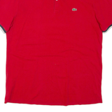 LACOSTE Mens Polo Shirt Red XS
