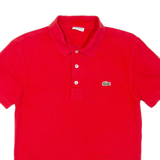 LACOSTE Mens Polo Shirt Red XS