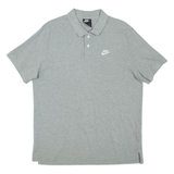 NIKE Mens Polo Shirt Grey L