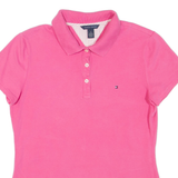 TOMMY HILFIGER Womens Polo Shirt Pink M