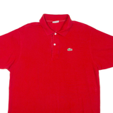 LACOSTE Mens Polo Shirt Red S