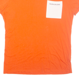 CALVIN KLEIN JEANS Mens T-Shirt Orange XL