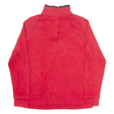 POLO RALPH LAUREN Boys Jumper Red 1/4 Zip Tight Knit L