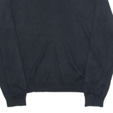 POLO RALPH LAUREN Mens Jumper Black 1/4 Zip Tight Knit XL