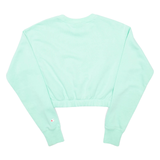 CHAMPION Cropped Womens Sweatshirt Green XS