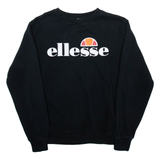 ELLESSE Womens Sweatshirt Black UK 10