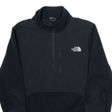 THE NORTH FACE Mens Sweatshirt Black 1/4 Zip S