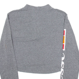 ELLESSE Cropped Womens Sweatshirt Grey 1/4 Zip S