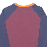 WHITE STUFF Boys T-Shirt Maroon Long Sleeve Button Neck 5-6Y