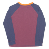 WHITE STUFF Boys T-Shirt Maroon Long Sleeve Button Neck 5-6Y