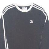 ADIDAS Womens T-Shirt Black Long Sleeve UK 6