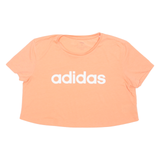 ADIDAS Cropped Womens T-Shirt Orange M