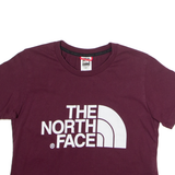 THE NORTH FACE Cropped Mens T-Shirt Maroon Crew Neck XS
