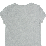 LEVI'S Love Lives Here Womens T-Shirt Grey Crew Neck S