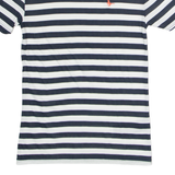 JACK WILLS Striped Womens T-Shirt White Crew Neck UK 6