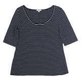 JIGSAW Striped Womens T-Shirt Blue S
