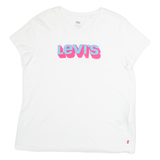 LEVI'S Mens T-Shirt White Crew Neck XL