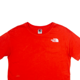 THE NORTH FACE Cropped Womens T-Shirt Orange Crew Neck XS