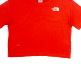 THE NORTH FACE Cropped Womens T-Shirt Orange Crew Neck XS