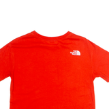 THE NORTH FACE Cropped Womens T-Shirt Orange Crew Neck XS