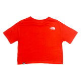 THE NORTH FACE Cropped Womens T-Shirt Orange Crew Neck XS