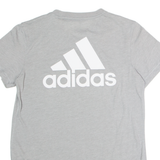 ADIDAS Womens T-Shirt Grey Crew Neck S