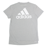 ADIDAS Womens T-Shirt Grey Crew Neck S
