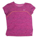 NIKE Animal Print Womens T-Shirt Pink M