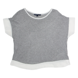 FRENCH CONNECTION Womens T-Shirt Grey Viscose XS