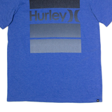 HURLEY Mens T-Shirt Blue Crew Neck M