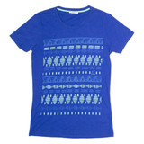 LEE Mens T-Shirt Blue Crew Neck S